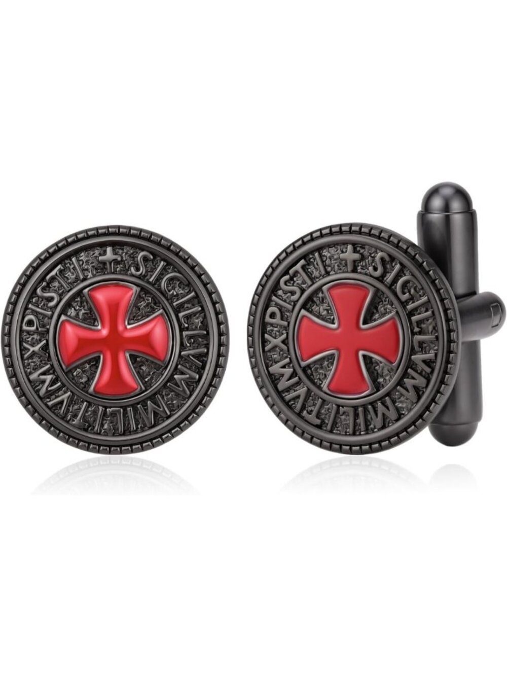 Stylish 925 Sterling Silver Black Cufflinks for Men | Perfect Gift for Weddings